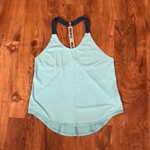 Nike Elastika Blue Dri-Fit Racerback Running Tank